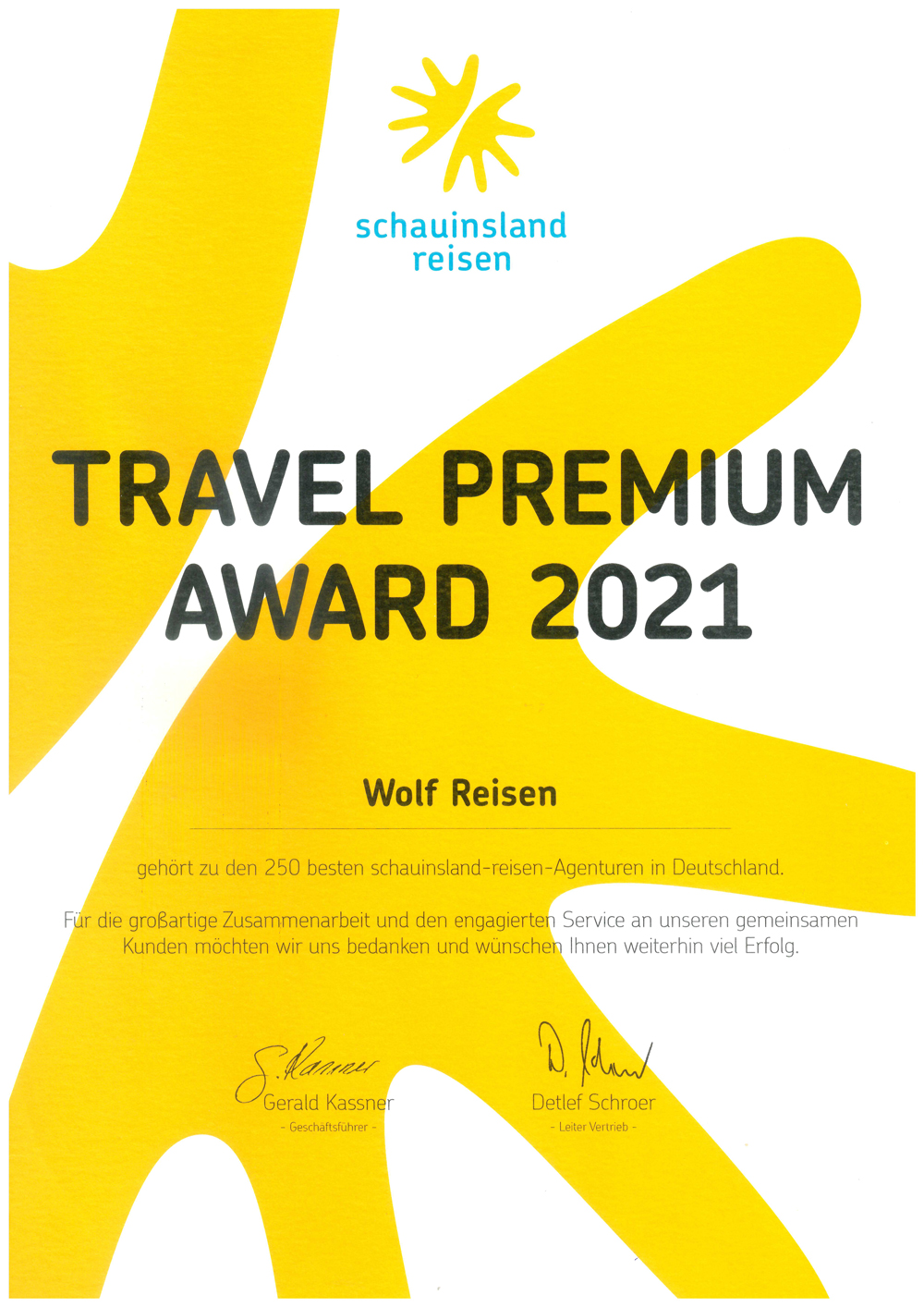 Travel Premium Award 2021
